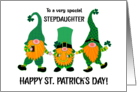 For Stepdaughter St Patrick’s Day Three Dancing Leprechauns card