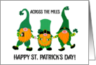 St Patrick’s Day Across the Miles Three Dancing Leprechauns card