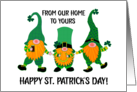 St Patrick’s Day Our Home to Yours Three Dancing Leprechauns card