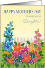 For Daughter on Mother’s Day with Flower Garden in Sunshine card