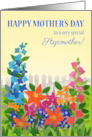 For Stepmother on Mother’s Day with Flower Garden in Sunshine card