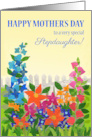 For Stepdaughter on Mother’s Day with Flower Garden in Sunshine card
