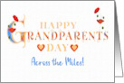 Grandparents Day Across the Miles with Red Poppies and Hearts card