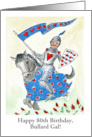 Custom Front Birthday with Knight in Shining Armour card