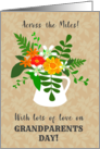 For Grandparents Day Across the Miles with a Jug of Summer Flowers card