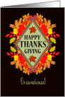 For Grandma Thanksgiving Wishes With Fall Berries and Leaves card