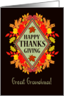 For Great Grandma Thanksgiving Wishes With Fall Berries and Leaves card