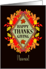 For Nana Thanksgiving Wishes With Fall Berries and Leaves card