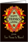 Thanksgiving From Our Home to Yours With Fall Berries and Leaves card