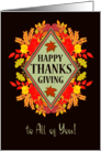 Thanksgiving Wishes to All of You With Fall Berries and Leaves card