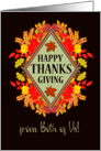 Thanksgiving Wishes from Both of Us With Fall Berries and Leaves card