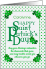 Custom Name St Patrick’s Day Blessings with Shamrocks and Polkas card