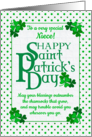 For Niece St Patrick’s Day Blessings With Shamrocks and Polkas card