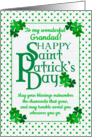 For Grandad St Patrick’s Day Blessings With Shamrocks and Polkas card
