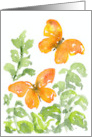 For a Friend with Orange Butterflies card