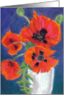 For Any Occasion Red Oriental Poppies Blank Inside card