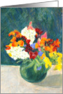 Birthday Greetings with Posy of Flowers card