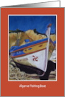 Blank Any Occasion Algarve Fishing Boat Fine Art Pastel Painting card