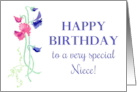 For Niece’s Birthday with Sweet Peas card