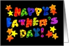 Colourful Father’s Day Card with Stars card