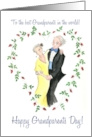 Grandparents Day Greeting with Older Couple Dancing card