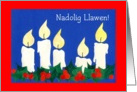 Christmas Candles, Welsh card