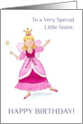 For Little Sister’s Birthday with Fairy Princess card