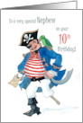 Nephew’s 10th Birthday with Pirate and Parrot card