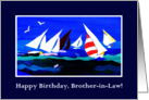 Brother in Law’s Birthday Greetings with Sailboats and Seagulls card
