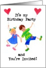 Birthday Party Invitation Card - Children card