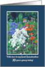 Great Grandma 70th Birthday with Poppies in Garden card