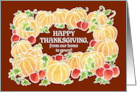 Thanksgiving From our Home to Yours with Pumpkins and Apples card