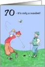 70th Birthday Card for a Golfer card