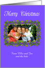 Christmas Photo Card with Festive Border card