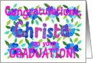 Name-specific Graduation Congratulations Card - Christa card