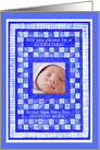 New Baby Boy Godfather Invitation Photo Card