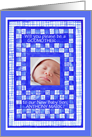 New Baby Boy Godmother Invitation Photo Card
