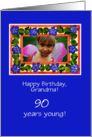 Grandmother’s Age Specific Birthday Photo Upload card