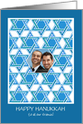 Hanukkah Photo Card with Star of David Pattern card