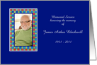 Memorial Service Invitation Photocard card
