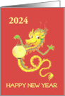 Custom Year Chinese New Year Dragon card