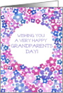 Grandparents Day Greetings with Pretty Floral Pattern card