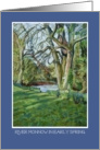 Fine Art Blank Card - River Monnow in Early Spring card