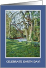 Earth Day Greetings with Riverbank in Early Spring card