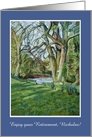 Custom Front Retirement Card - Riverbank in Early Spring card