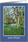 Danish Easter Card - Riverbank in Early Spring card