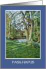 Welsh Easter Card - Riverbank in Early Spring card