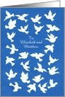 White Doves Customizable Passover Card - Peace card
