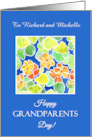 Grandparents Custom Front Name Specific Nasturtiums card