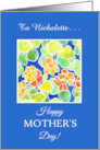 Mother’s Day Custom Front Name Specific Nasturtiums card